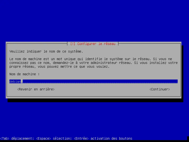debian installation configurer le clavier
