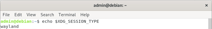 Linux terminal $XDG_SESSION_TYPE