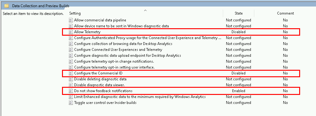 App Privacy GPO