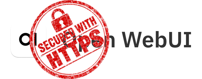 Open WebUI secured with HTTPS using Caddy reverse proxy and TLS certificates