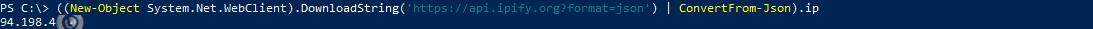 PowerShell | Get public ip address