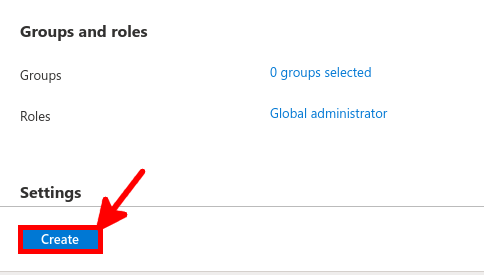 Azure Portal | Reset password.