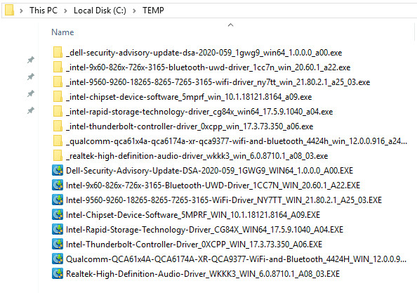 c:\TEMP folder